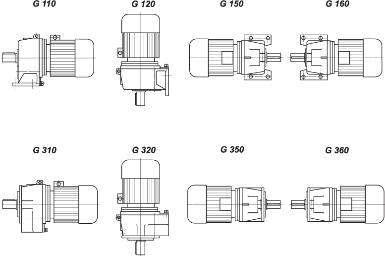 Мотор-редукторы цилиндрические 1МЦ2С (4МЦ2С)